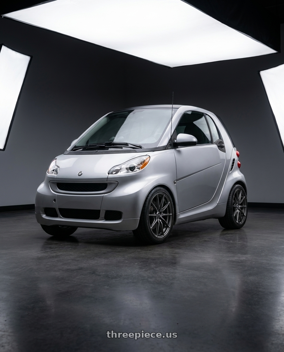2009 Smart For Two with Enkei DRACO 5x120 18x8.0+35 Anthracite wheels