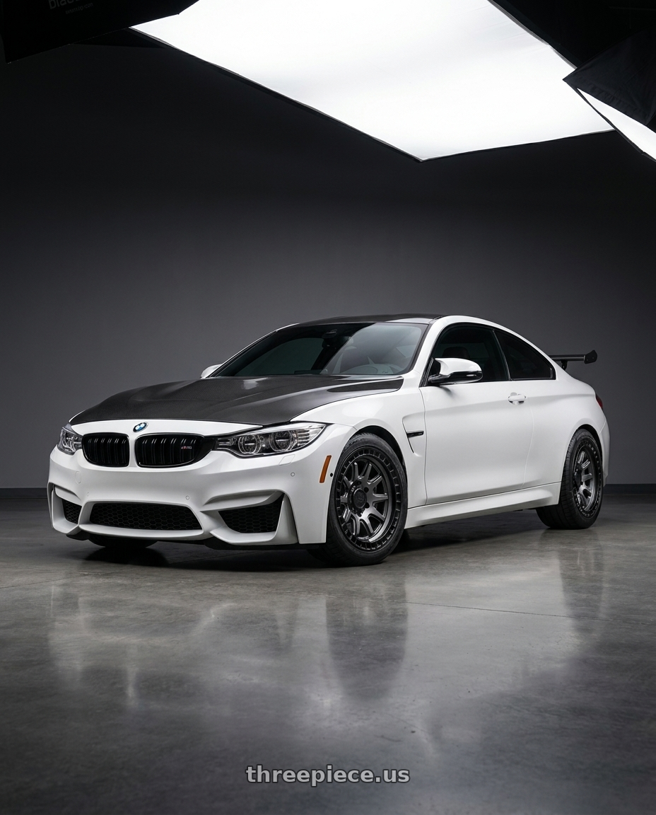 2018 bmw m4c with Black Rhino CALICO 5X127 17X8.5 +34 MATTE GUNMETAL W/ MATTE BLACK LIP wheels