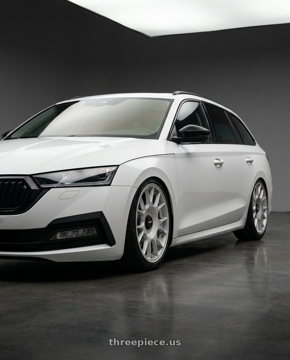2025 SKODA OCTAVIA with Rotiform 1PC R188 TUF-R 5X112/5X114.3 19X8.5 +45 SILVER wheels