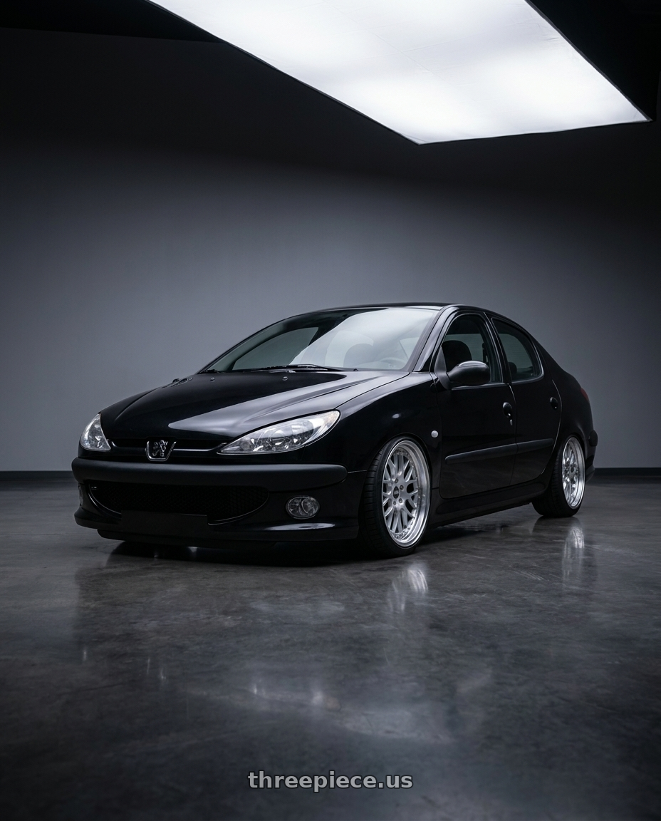 2011 Peugeot 206 SD with ESR Wheels CS SERIES CS01 5x100 18x8.5 +30 Hyper Silver wheels