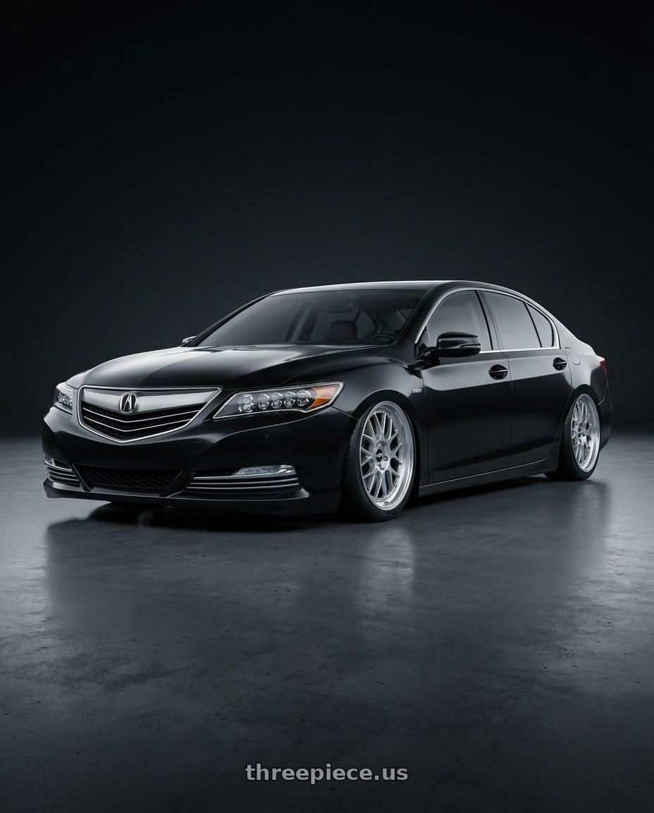 2015 Acura kc1 rlx sport hybrid sh awdblack with BBS FS 5x112 19x9.5+45 Diamond Silver wheels