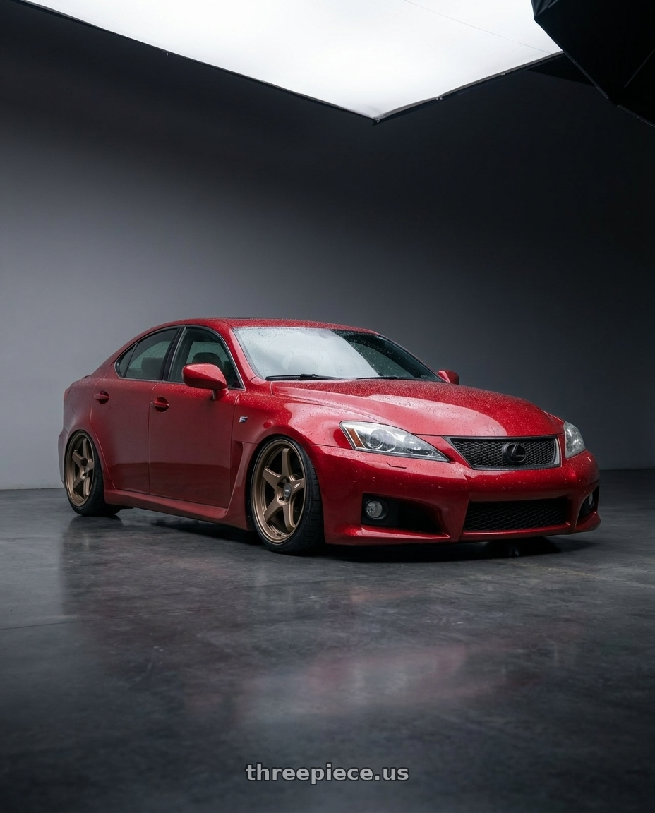 2012 Lexus IS-F with ESR Wheels APEX SERIES AP5 5x114.3 19x11 +22 Matte Bronze wheels