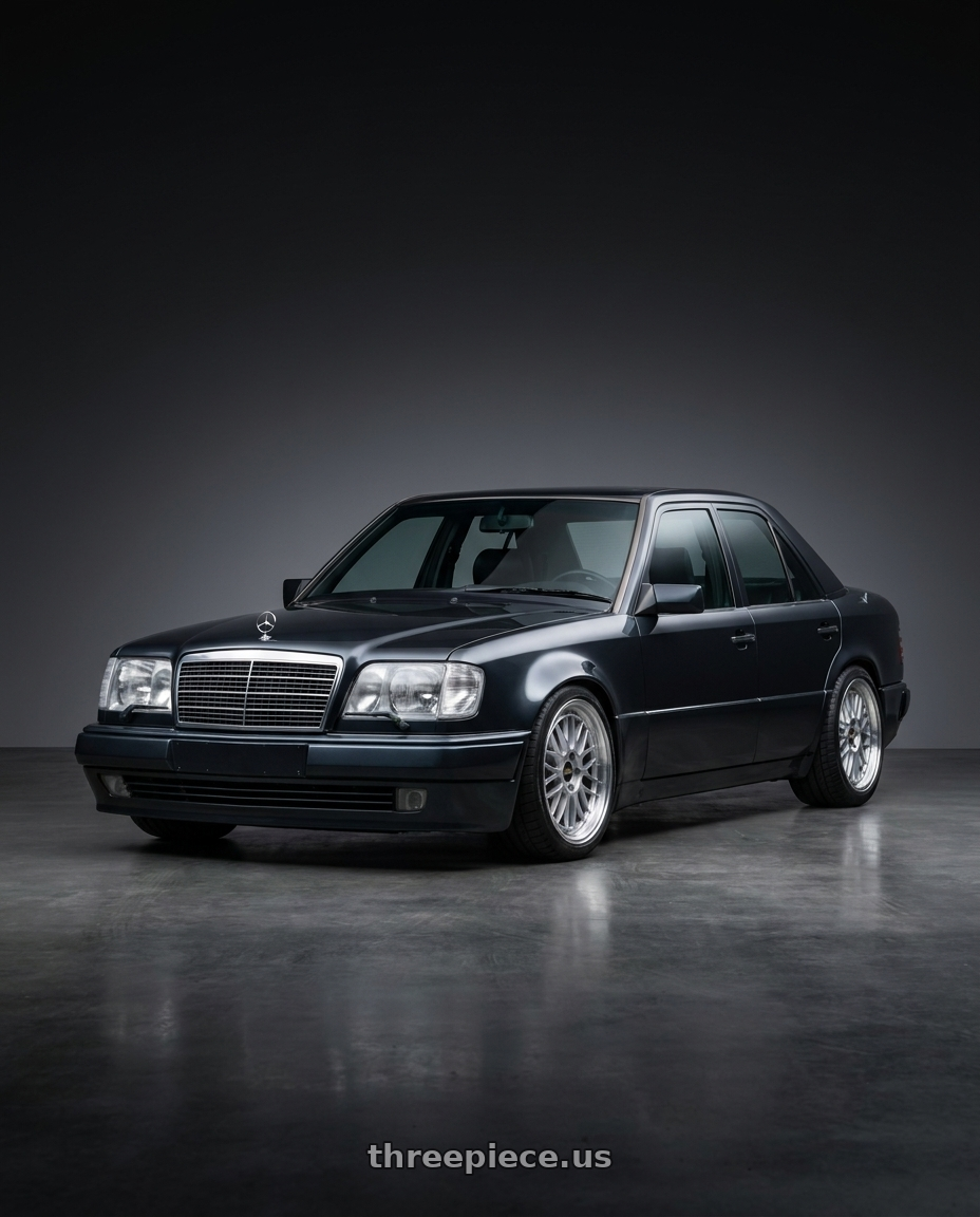 1991 Mercedes-benz 500e with BBS LM 5x114.3 17x7.5+38 Diamond Silver wheels