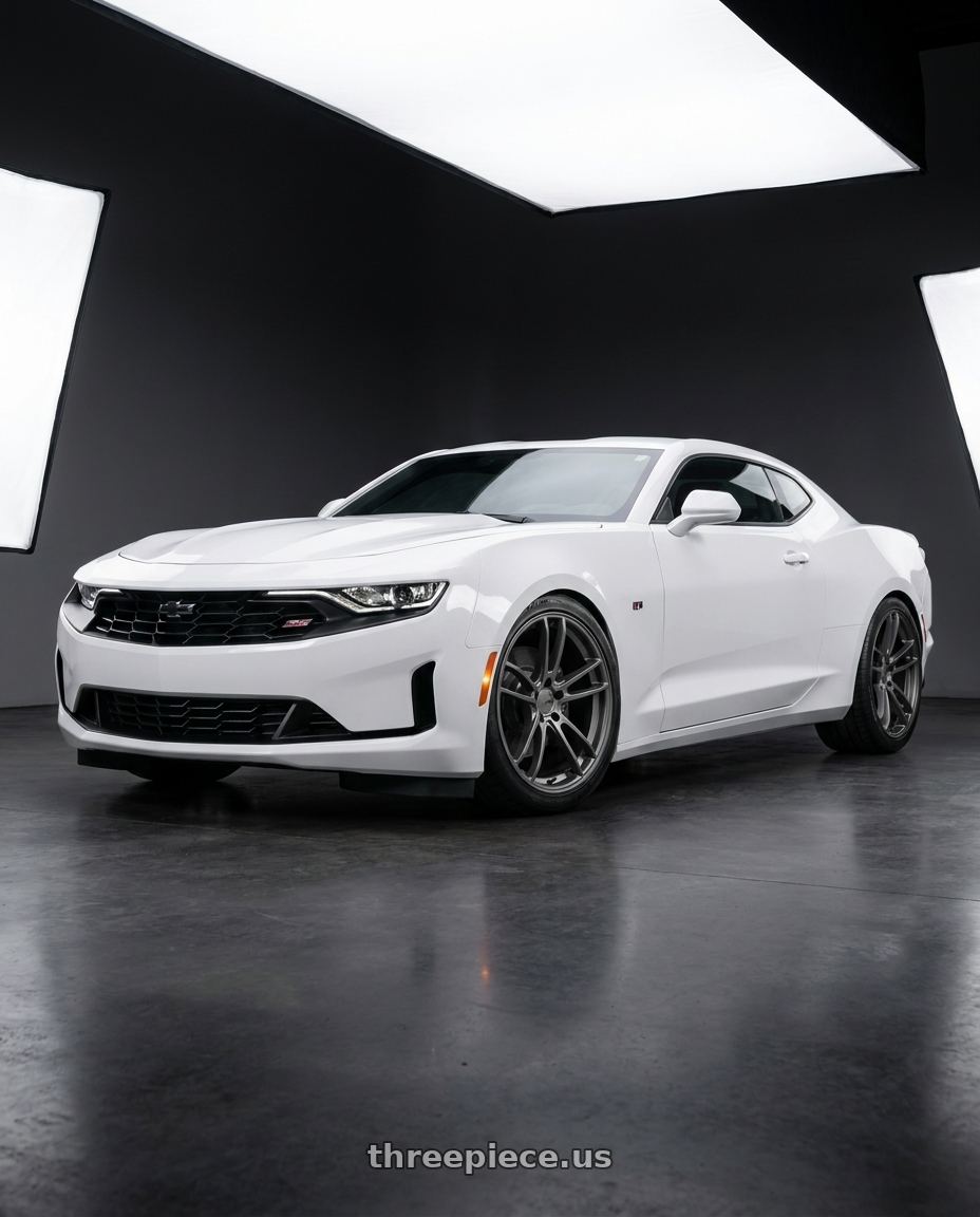 2019 Chevrolet Camaro SS with American Racing AR941 MACH FIVE 5X120 20X10 +22 GRAPHITE wheels