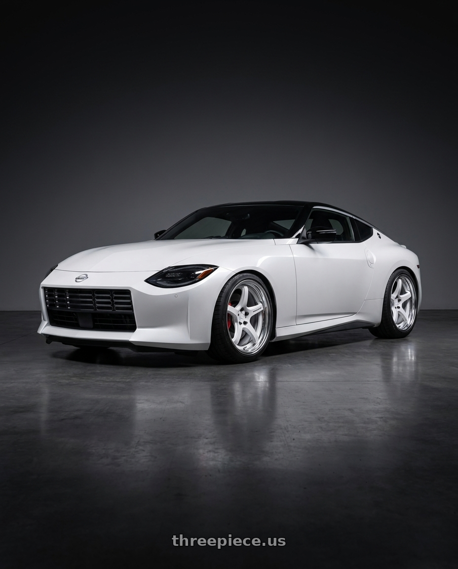 2024 Nissan Z performance with Work T5R 2P 5x114.3 19x10.5 +12 WHITE wheels