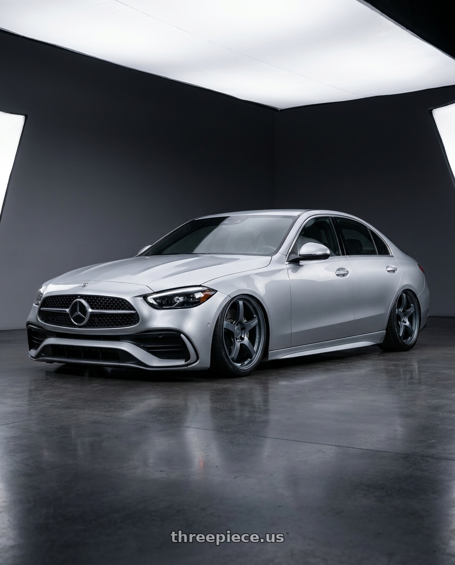 2022 Mercedes-Benz C-Class W206 with Gram Lights 57CR 5x112 19x9.5+25 Gunblue II wheels