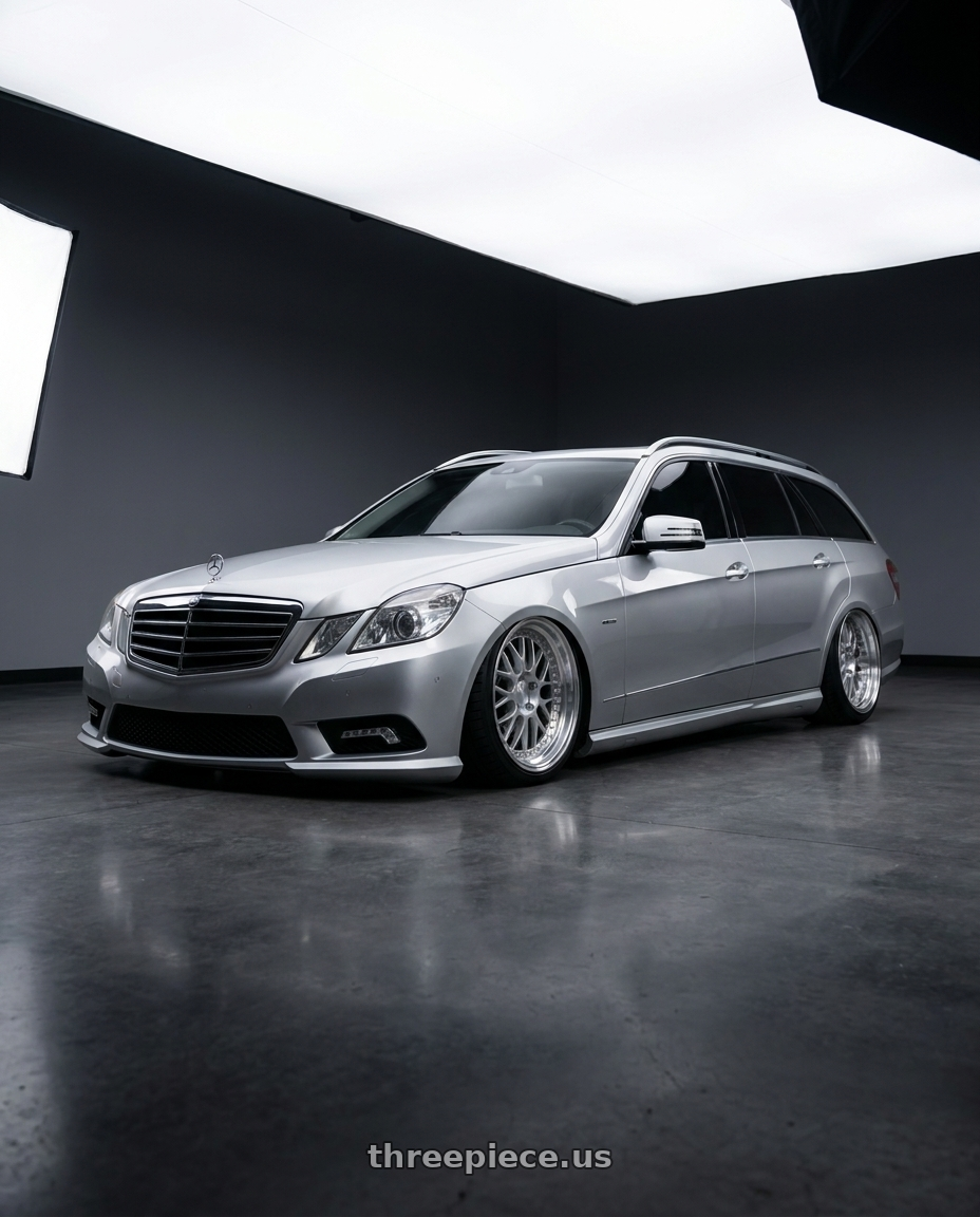 2010 Benz s212 with ESR Wheels SR SERIES SR01 5x100 19x8.5 +30 Hyper Silver wheels