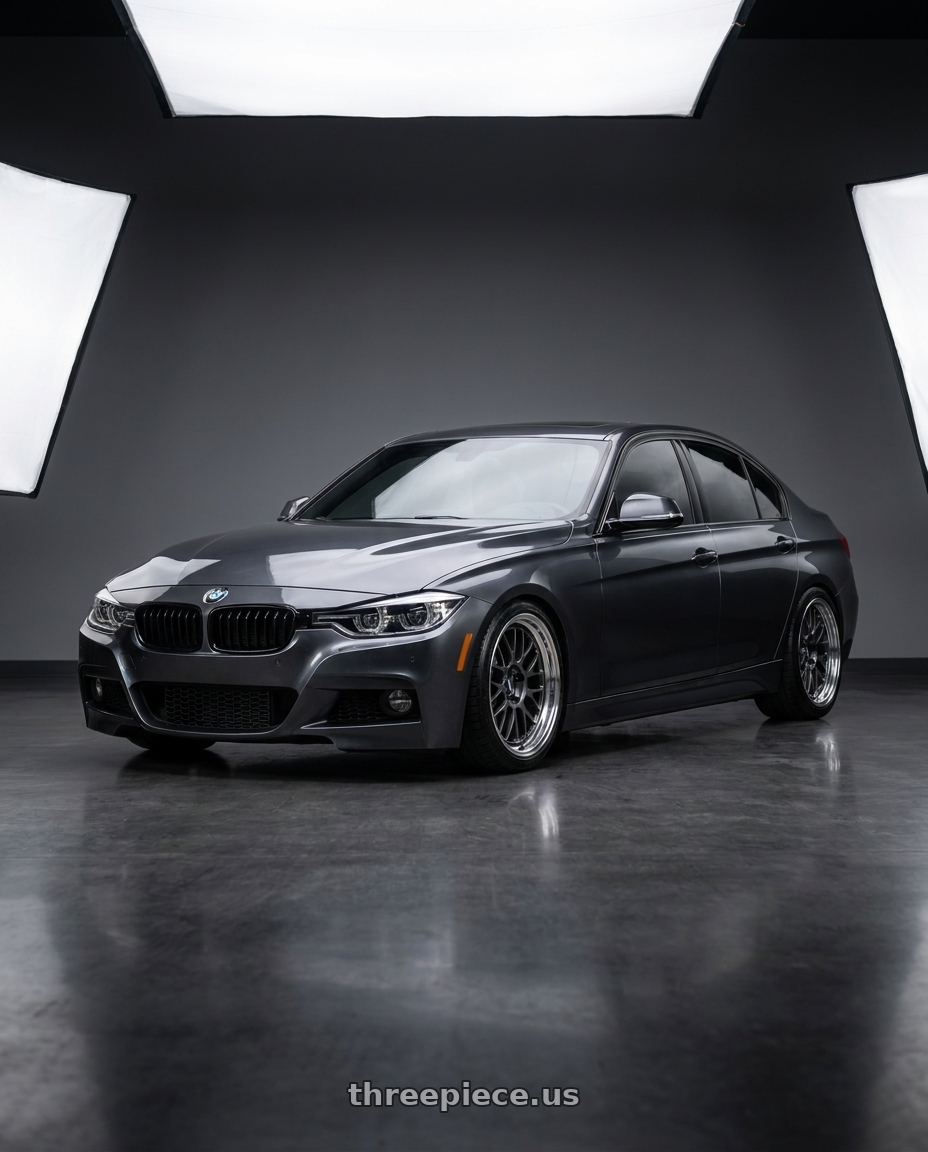 2018 BMW 340i with Volk Racing 21A 5x120 18X8.5+34  Dark Gunmetal wheels