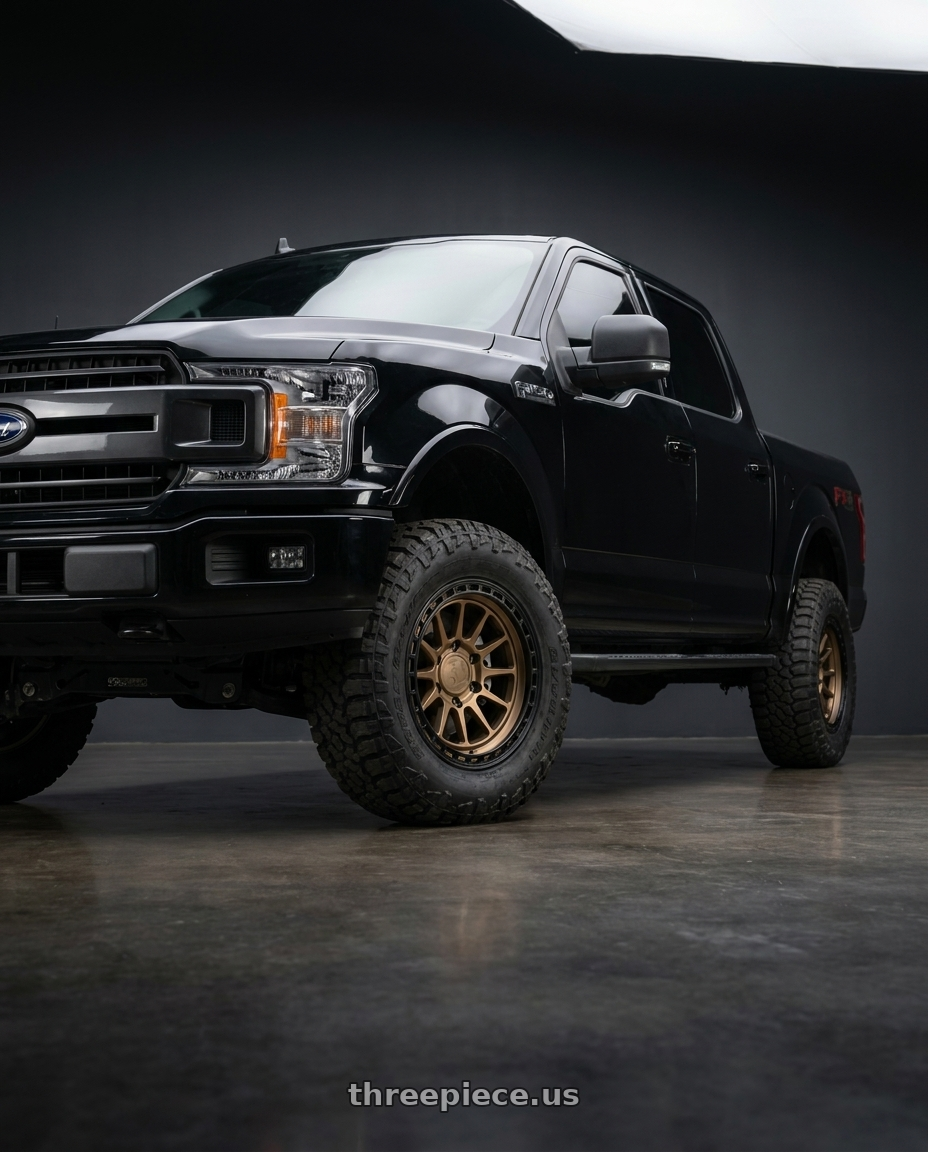 2019 ford f150 with fifteen52 RANGE HD 6x135 17x8.5 +0 DESERT BRONZE (MATTE BRONZE) wheels