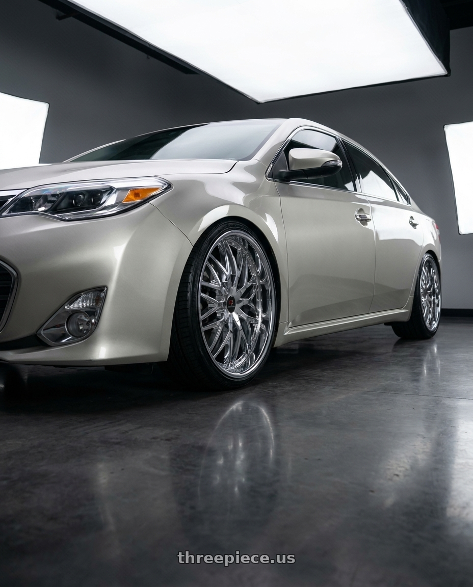 2013 toyota avalon with Cavallo CLV-46 5x114.3/5x120 18x8 +35 Nano Chrome wheels