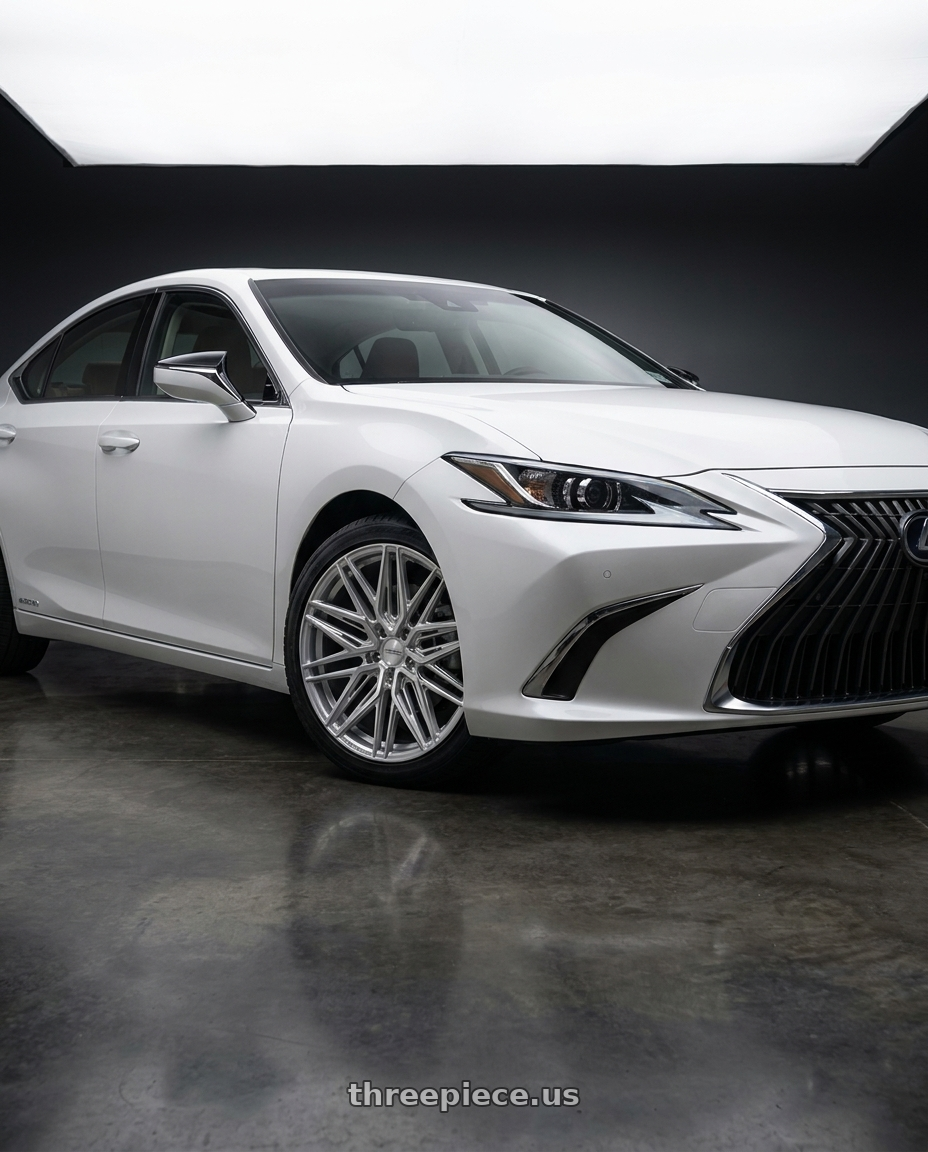 2025 Lexus ES 300h Luxury with VOSSEN HF6-5 6X135 22x9.5 +20 SILVER POLISHED wheels