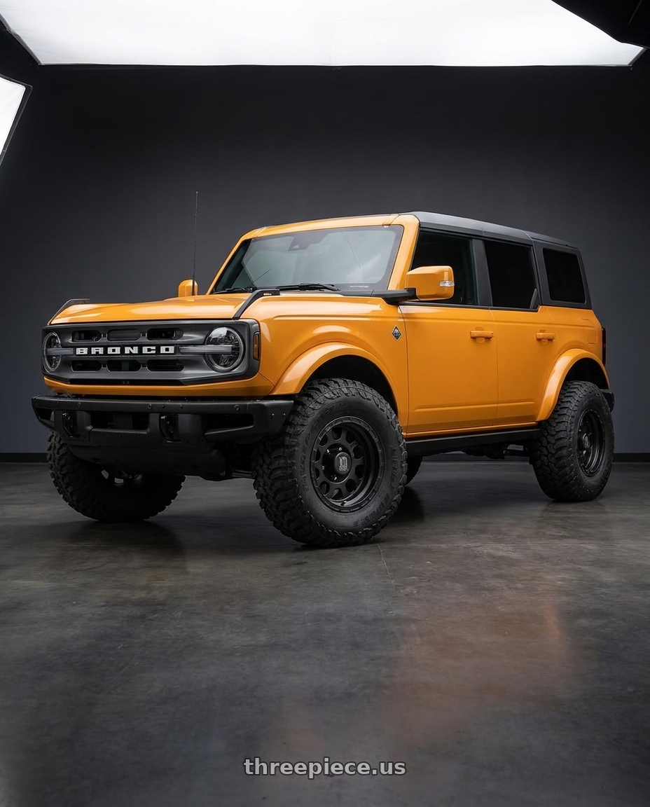 2024 Ford Bronco with XD XD122 ENDURO 6X139.7 17X9 -6 MATTE BLACK wheels