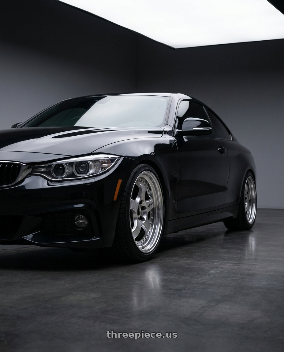 2020 BMW 440i XDrive coup with Work Meister S1 3P 5x120 18x9.5+37 R Disk Bright Buff Finish wheels