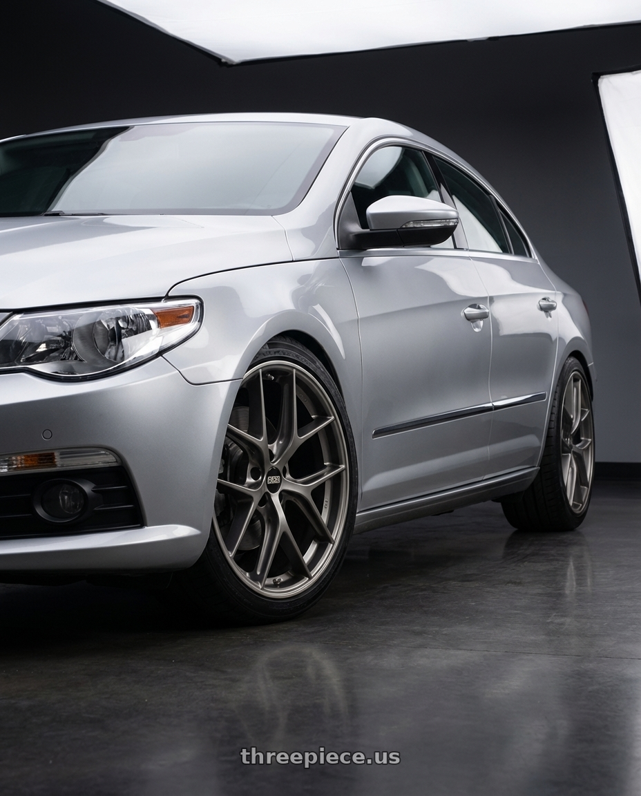 2015 Volkswagen CC with BBS CC-R 5x112 19x8.5+44 Satin Platinum wheels