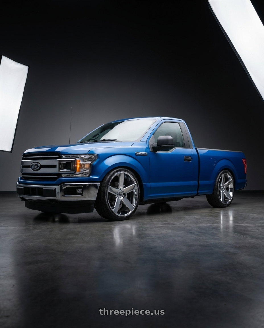 2018 Ford F150 with DUB 1PC S115 BALLER 6X139.7 26X10 +20 CHROME PLATED wheels