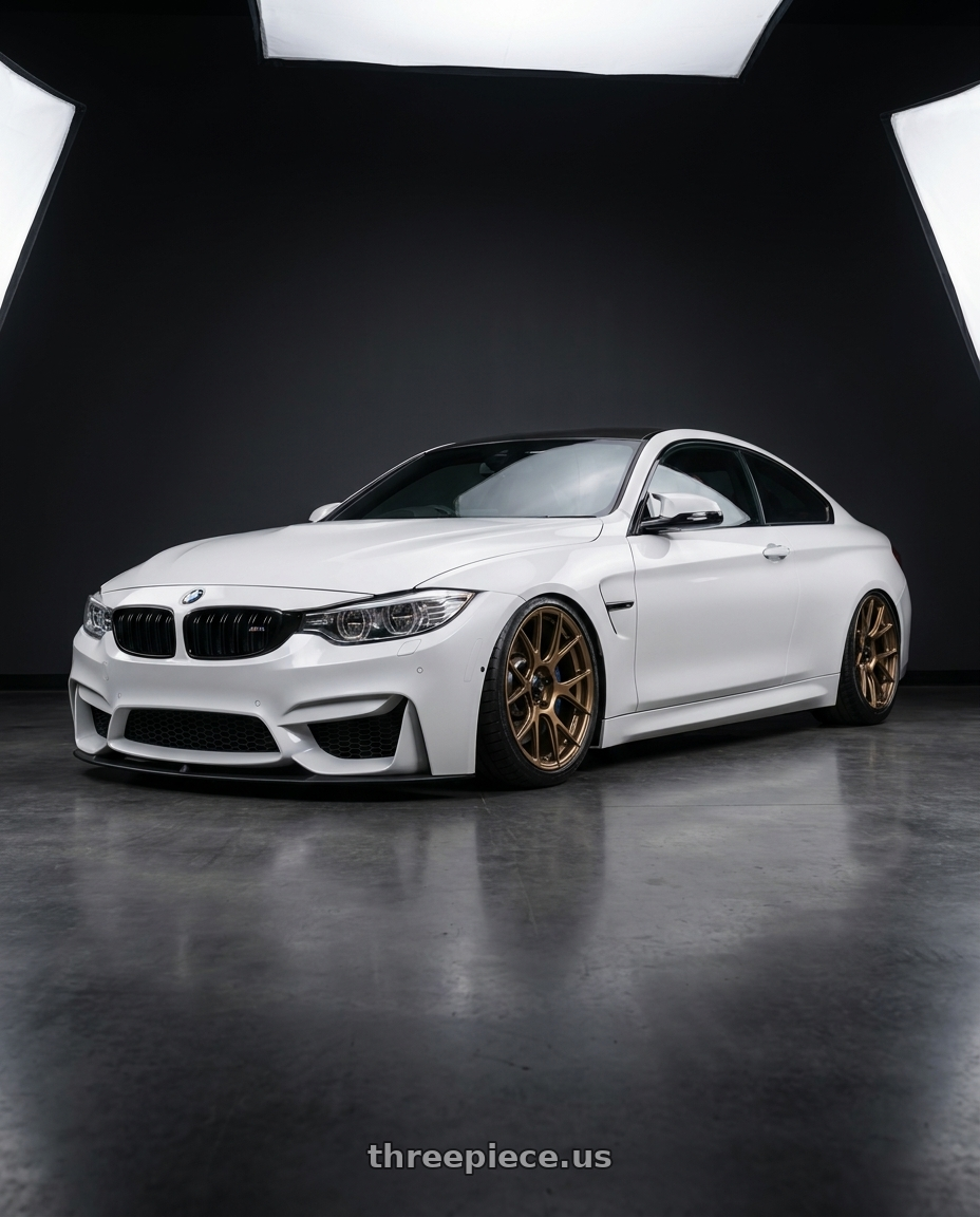 2018 BMW M4 F82 with Konig Ampliform 5x120 19x8.5+32 Gloss Bronze wheels