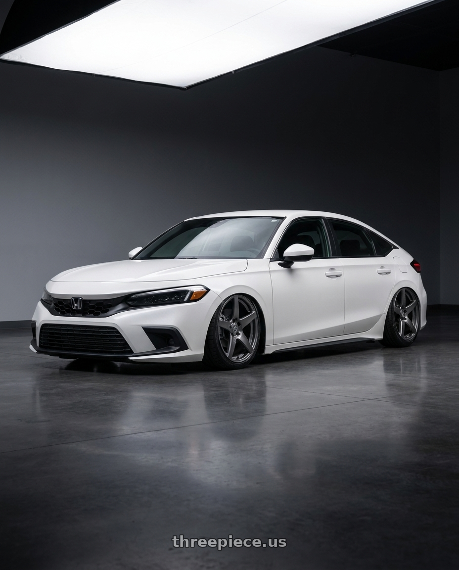 2024 Honda Civic with Forgestar CF5 5x114.3 18x9 +35 Gloss Anthracite wheels