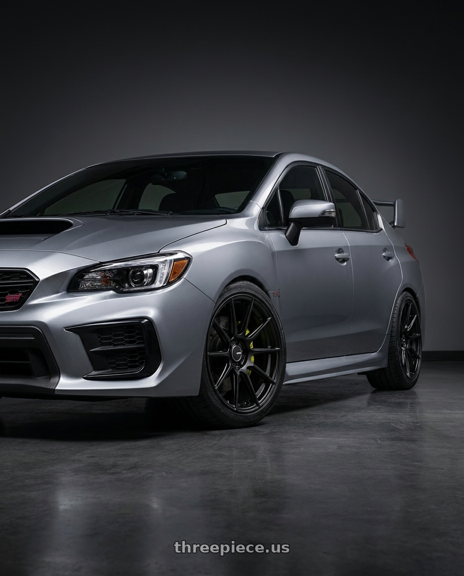 2021 Subaru WRX with Enkei TS10 5x114.3 17x9+35 Black wheels