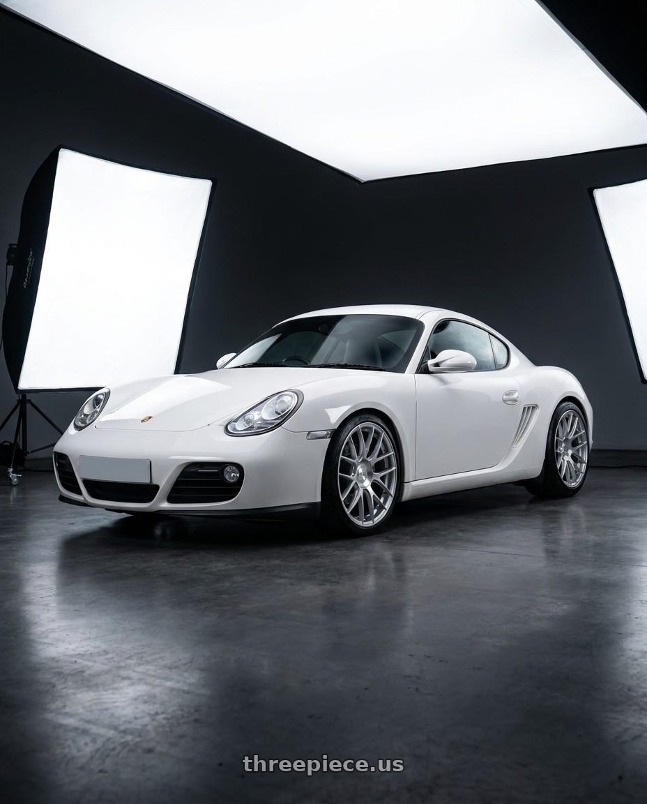 2010 Porsche Cayman 987 2 with Avant Garde Wheels M410 BLANK 19x8.5 +BLANK Hyper Silver wheels