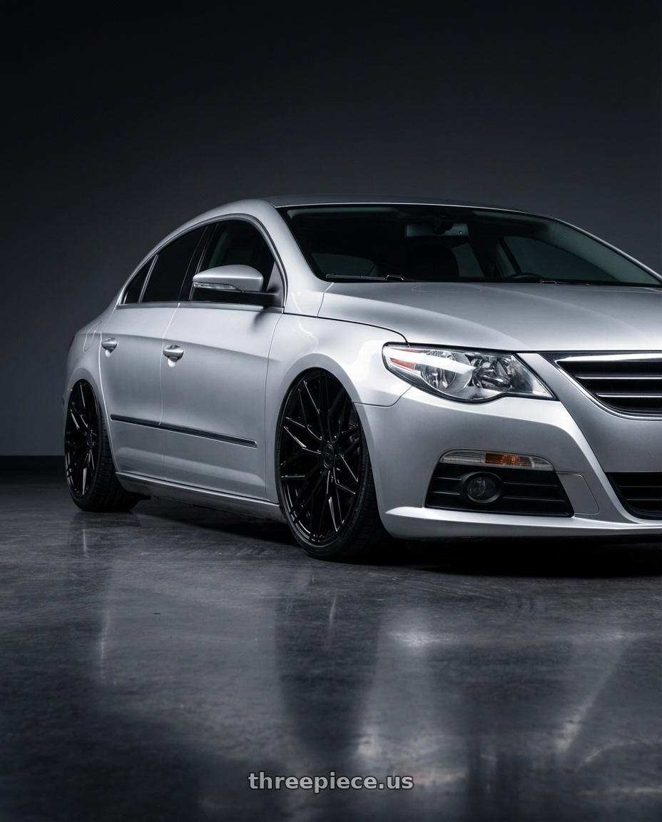 2015 Volkswagen CC with Avant Garde Wheels M520R 5X112 19x9.5 +40 Gloss Black wheels