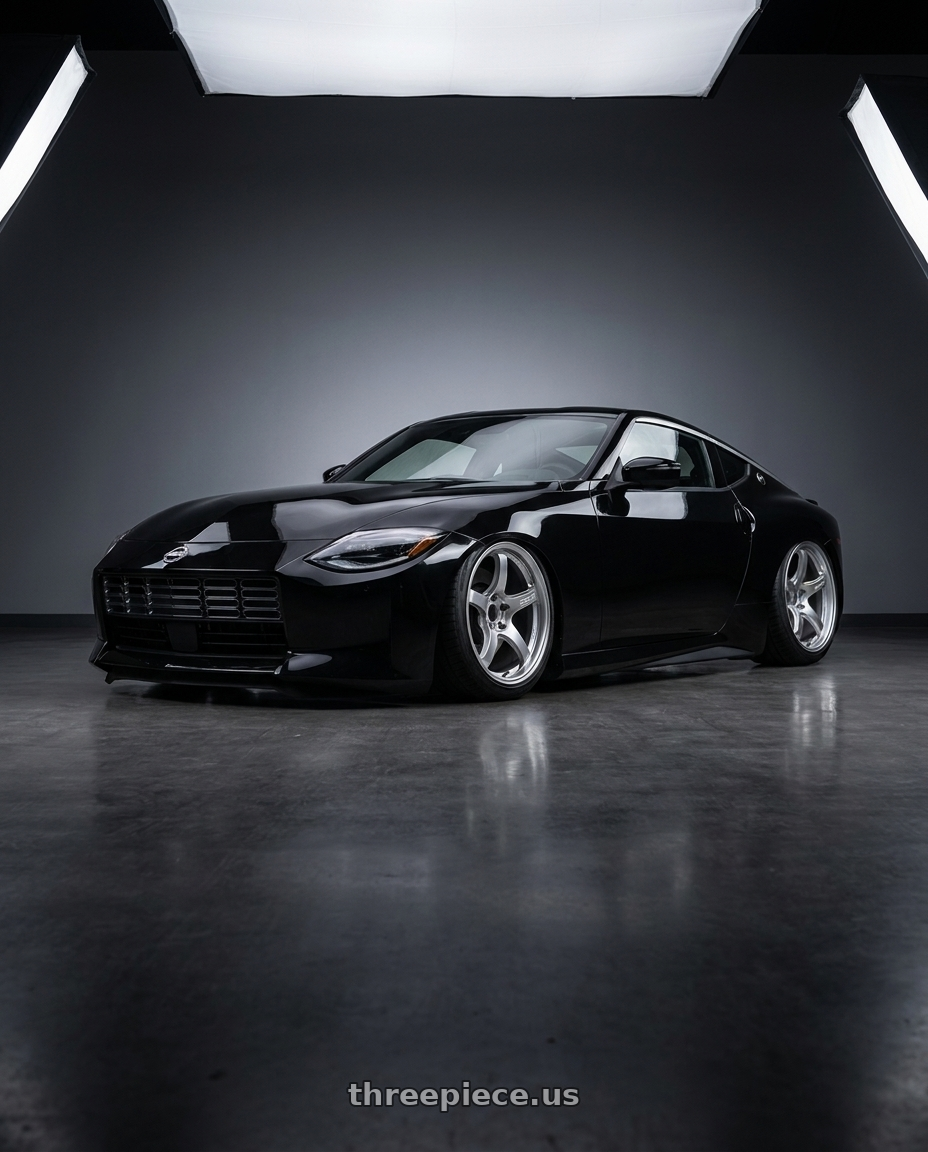 2025 Nissan Z with Gram Lights 57CR 5x114.3 19x9.5 +25 GRACE SILVER wheels