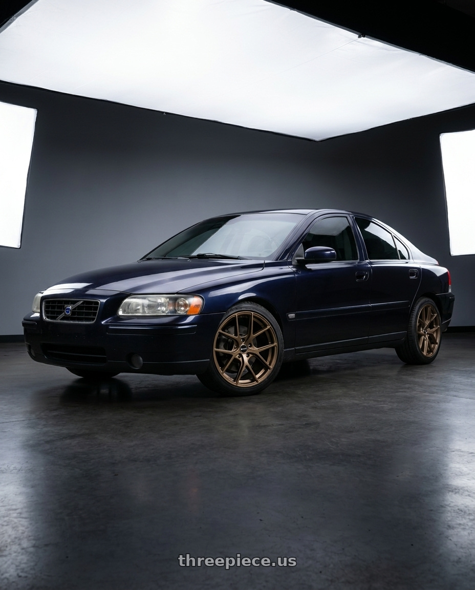 2005 Volvo S60 with Vors TR88 5x108 18x8.5 +35 Bronze wheels