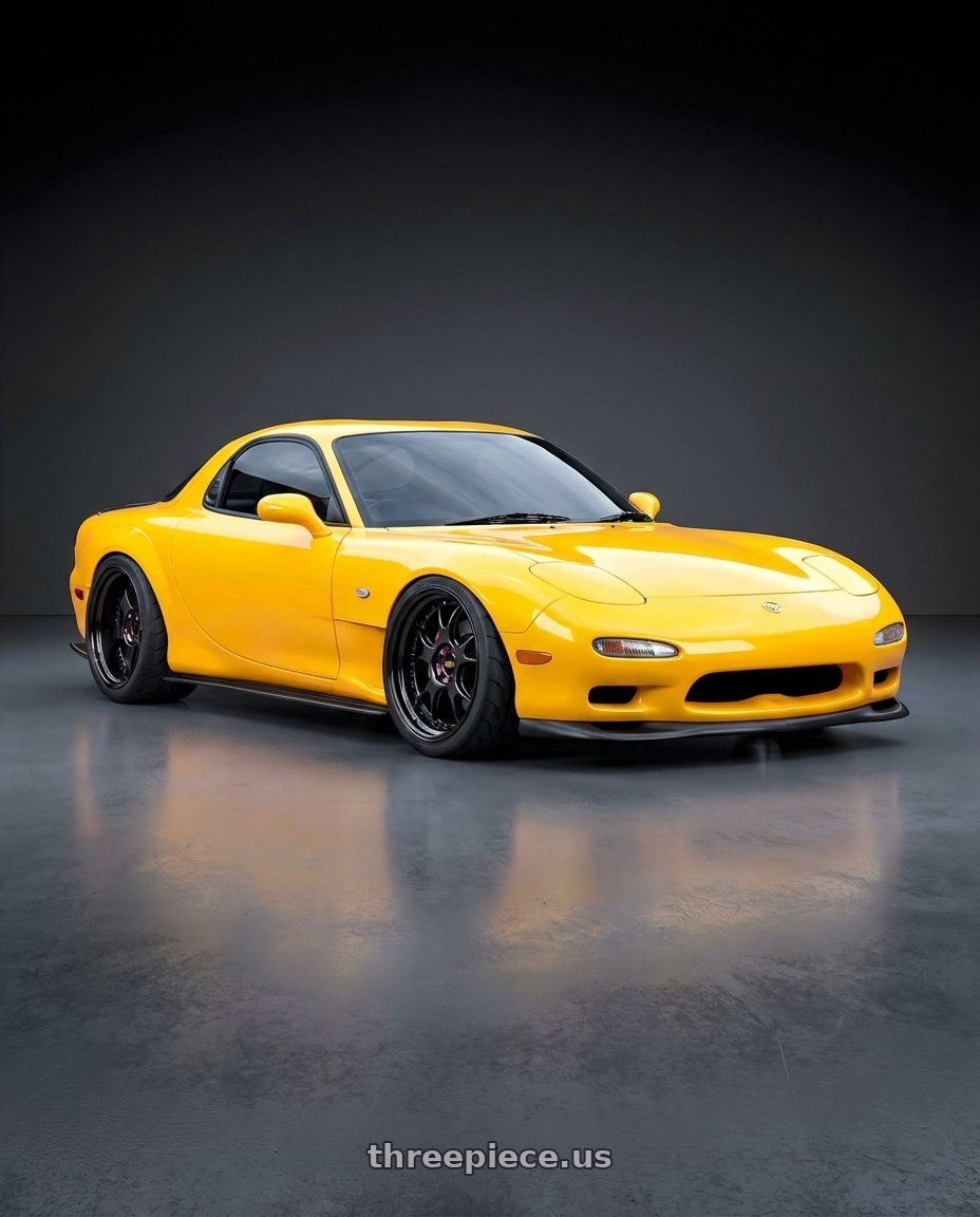 1993 Mazda RX7 with BBS LM-R 5x120 20x11 +40 Diamond Black Center and Barrel wheels
