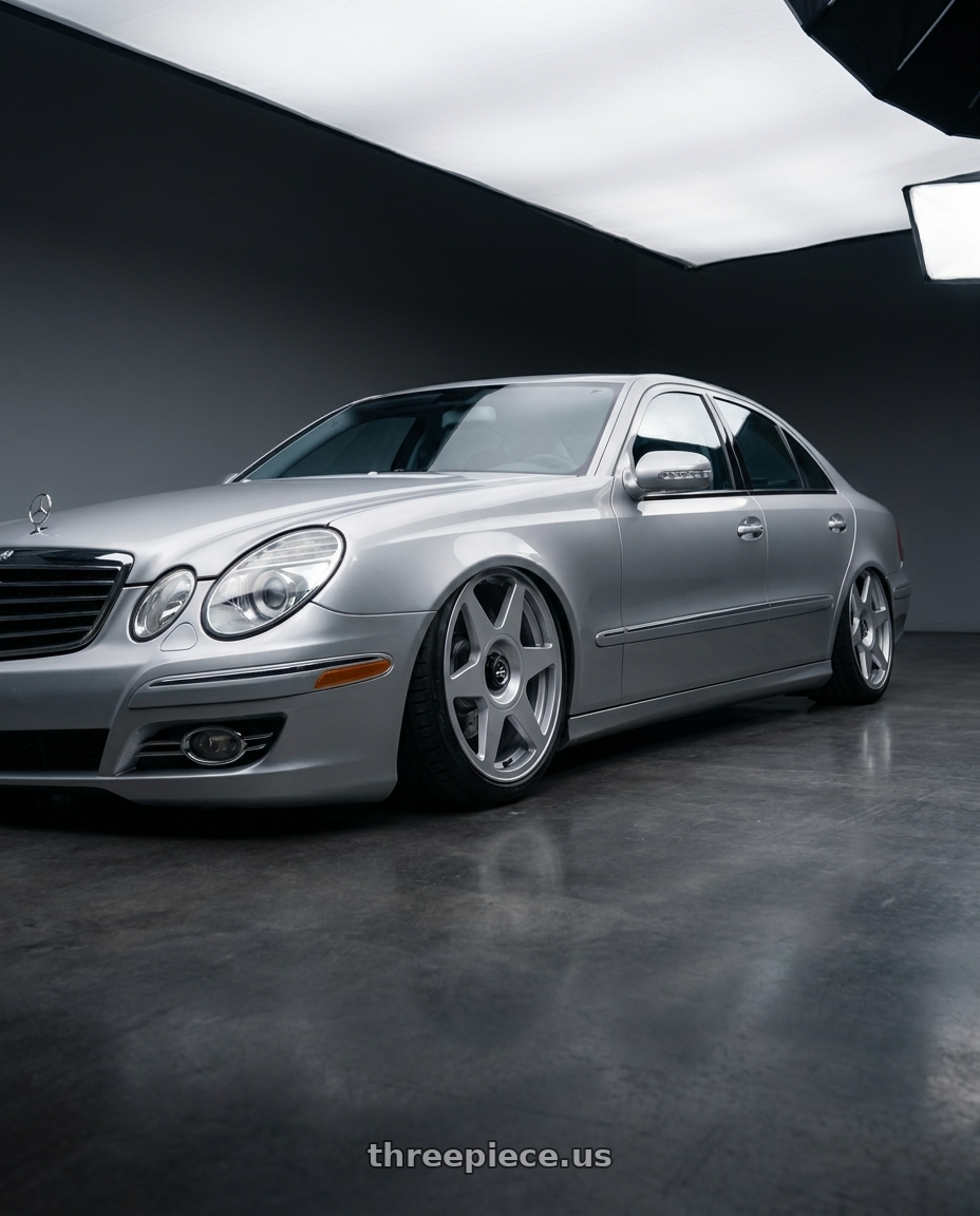 2007 Mercedes e280 w211 with fifteen52 TARMAC EVO 5x108 / 5x112 18x8.5 +45 SPEED SILVER (GLOSS SILVER) wheels