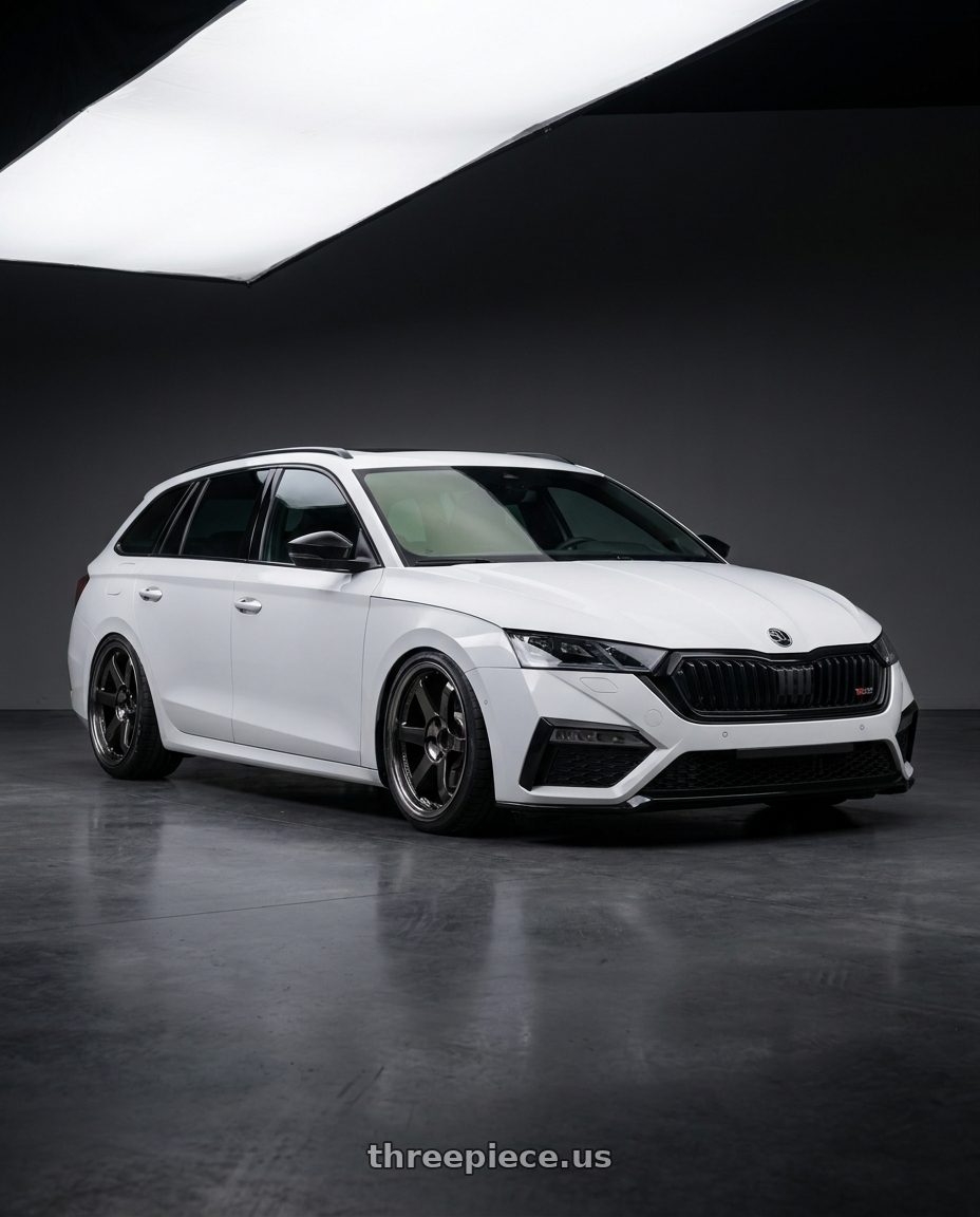 2020 Skoda Octavia Rs with Bbs Lm 5x112 19x8548 Diamond Black 19x85 Et48 wheels