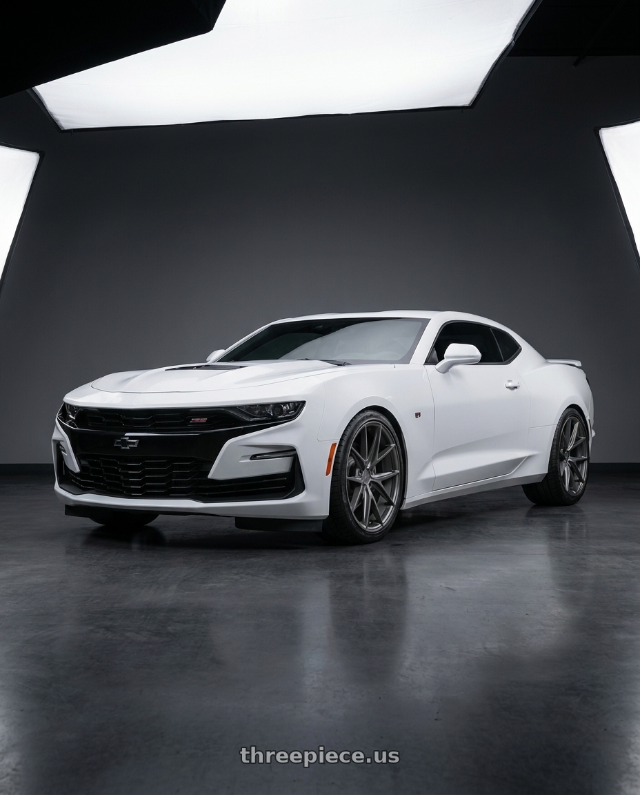2022 Chevrolet Camaro with Niche 1PC M116 MISANO 5X120 20X9 +35 MATTE GUN METAL wheels