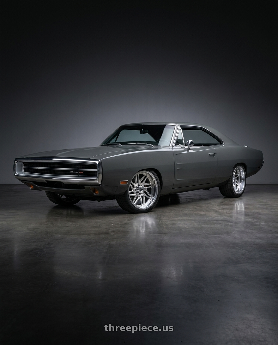 1970 dodge charger with Gear Forged GF761P 6x139.7 22x12 -44 A262227 wheels