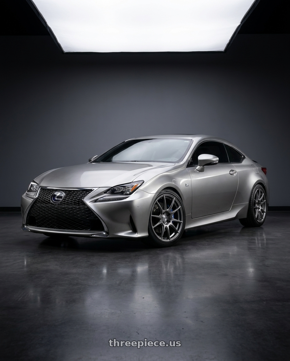 2016 Lexus RC 350 F Sport with Ssr Gtx01 5x114.3 19x9.5+35  DARK SILVER wheels