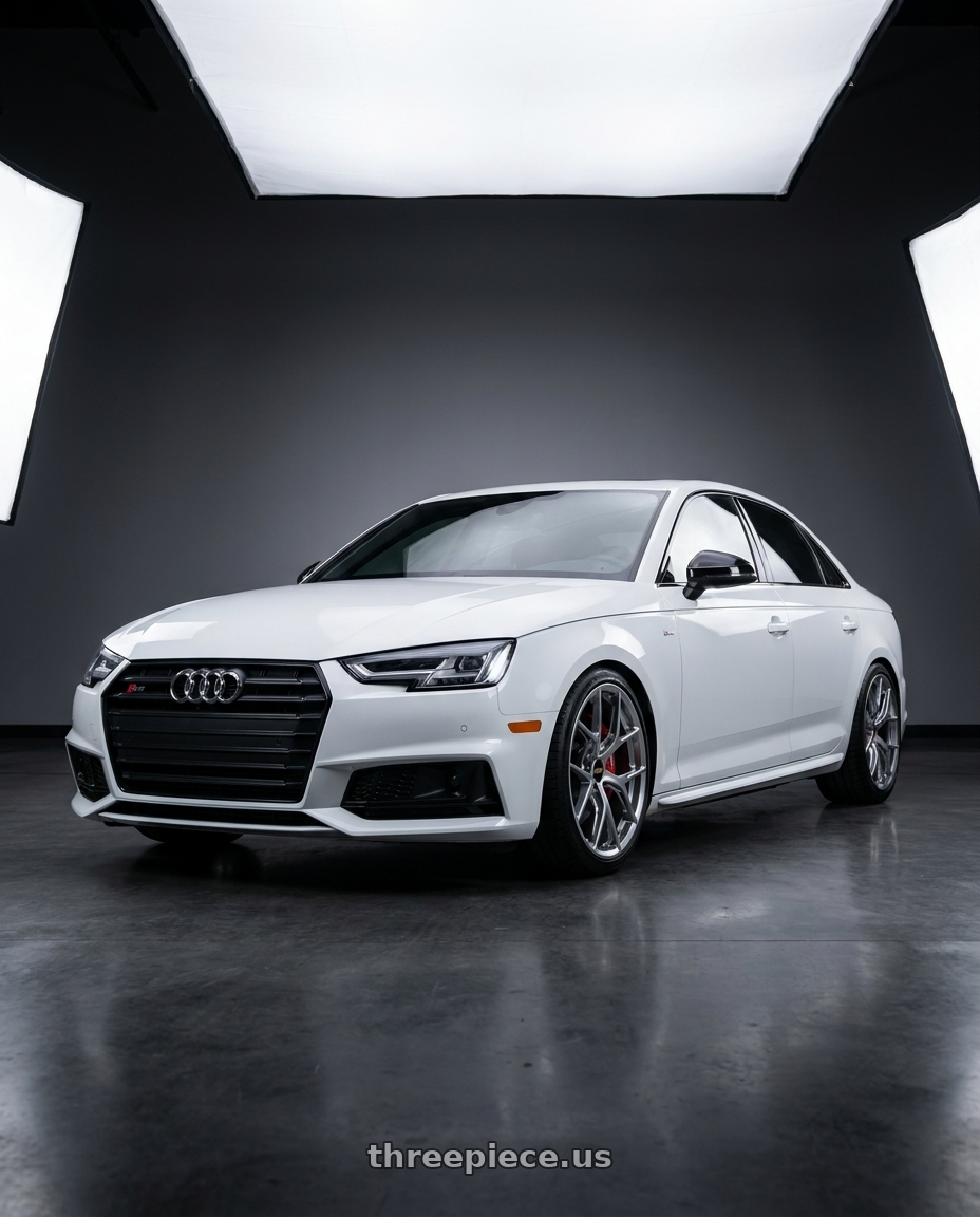 2019 Audi s4 with BBS FI-R 5x120 19x10.5 +35 Silver wheels