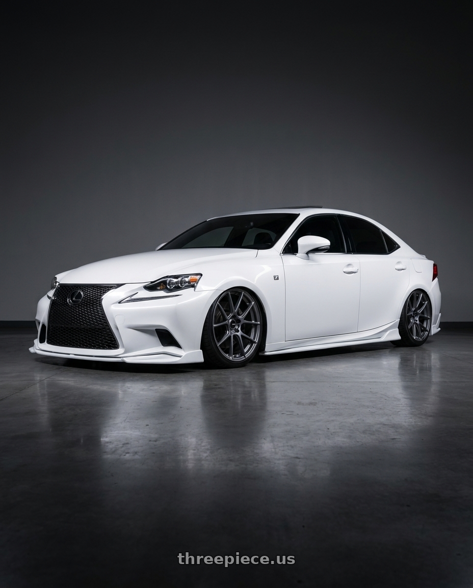 2016 Lexus is 350 f with Enkei TS-V 5x114.3 18x8.5+25 Storm Grey wheels