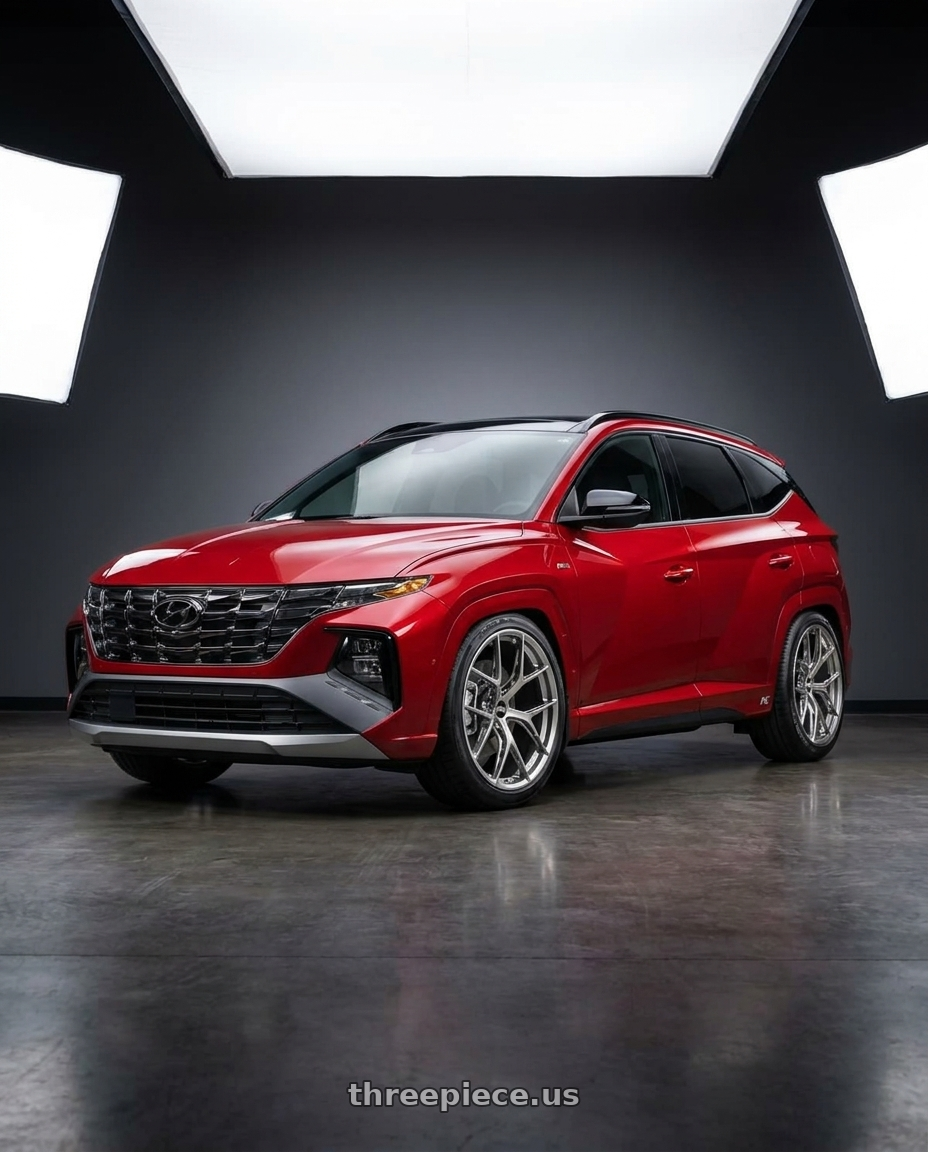 2022 Hyundai Tucson N line with BBS FI-R Evo CL 20x9.5+44 Platinum Silver wheels