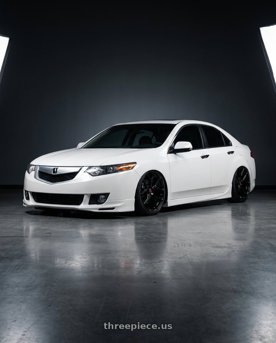 2013 Acura TSX with Vossen HF-5 19x9.5 / 5x114.3 / ET40 / Deep Face / 73.1 - Gloss Black Wheel - HF5-9N63 wheels