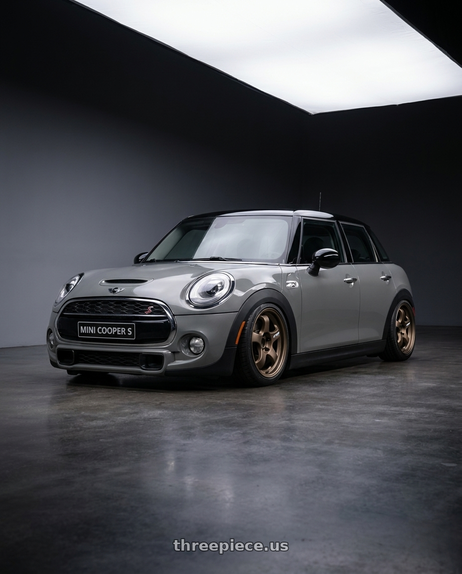 2013 Mini Cooper S with WORK Meister S1 SUV 5x150 18x9+0 Matte Bronze wheels
