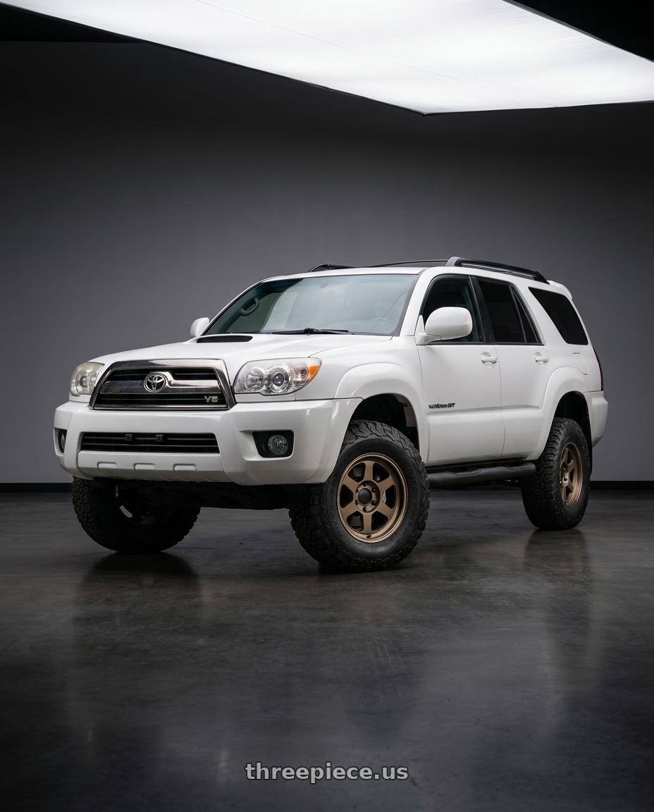 2006 Toyota 4runner Sport Edition with Volk Racing TE37XT 6x139.7 17x8.5-10 Bronze wheels