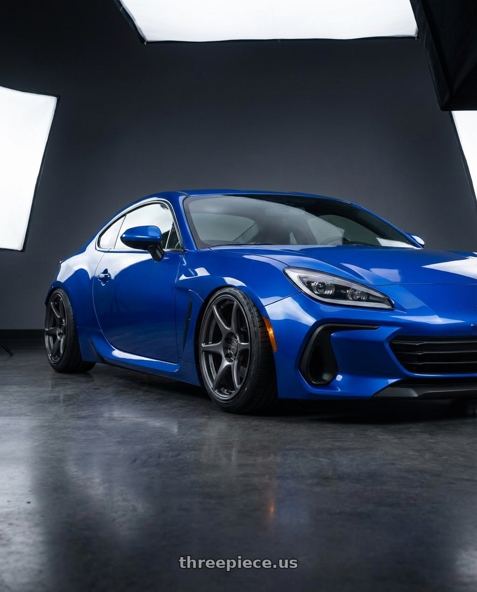 2024 Subaru BRZ with Kansei K11G Tandem 5x114.3 18x10.5 12 Gunmetal wheels