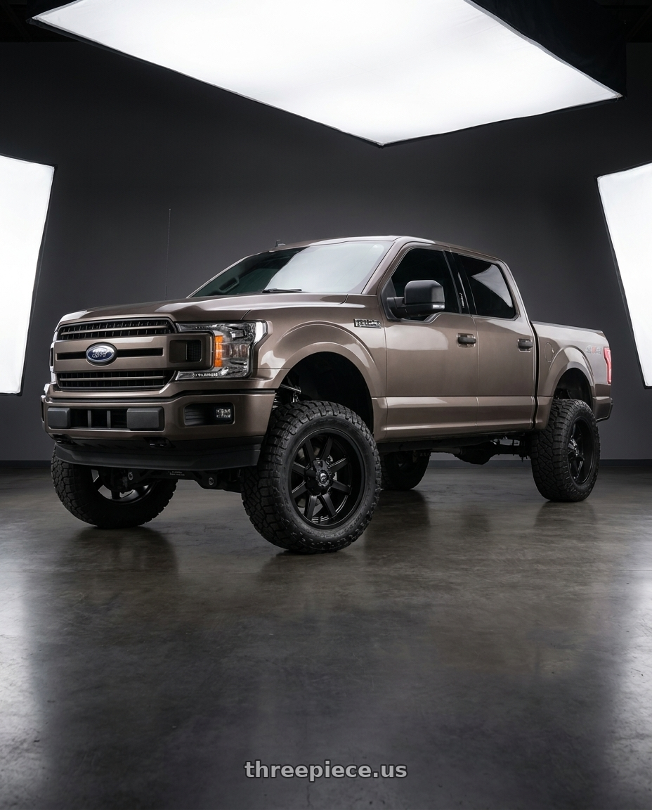 2019 Ford F-150 with Fuel 1PC D436 MAVERICK 6X135/6X139.7 22X9.5 +20 SATIN BLACK wheels