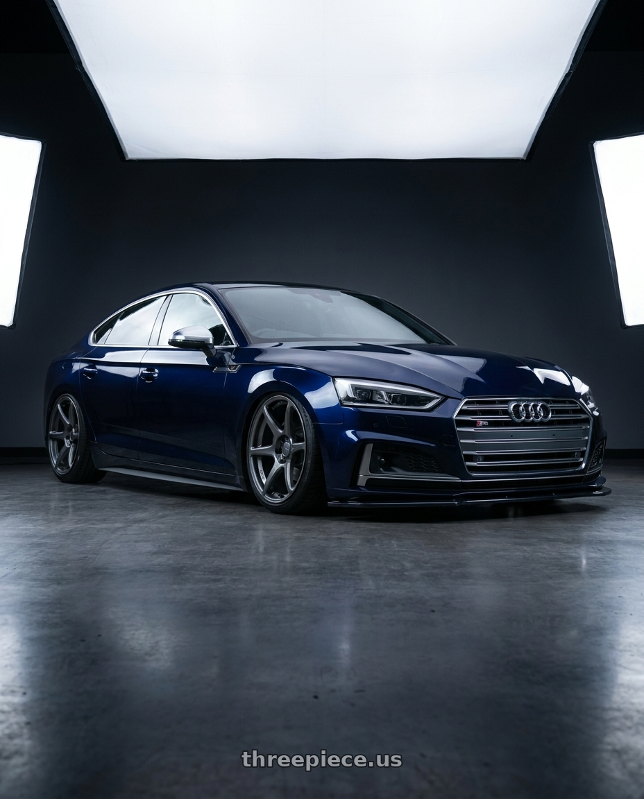 2014 Audi S5 B8 with Kansei K11G Tandem 5X112 19x9.5 22 Gunmetal wheels