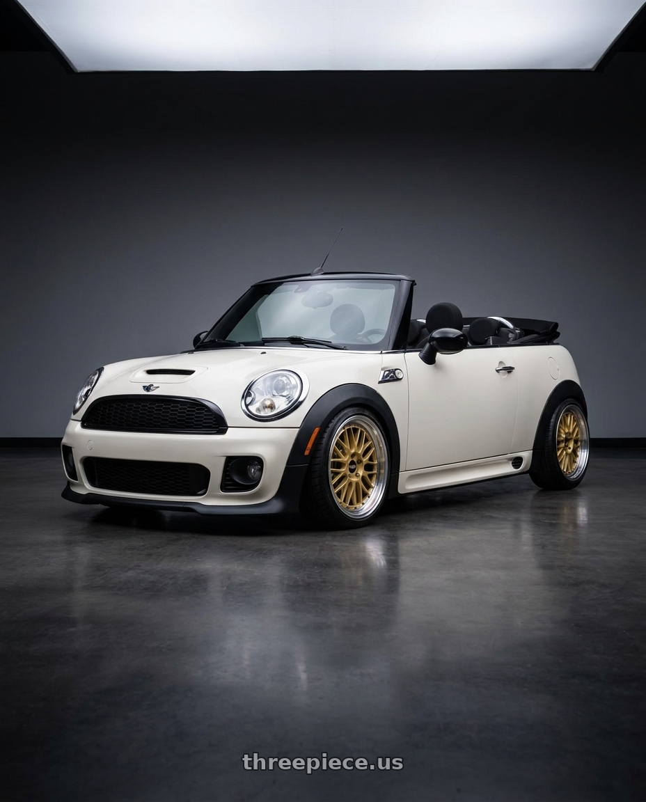 2011 mini cooper s with BBS LM 5x120 19x10.0+25 Gold wheels