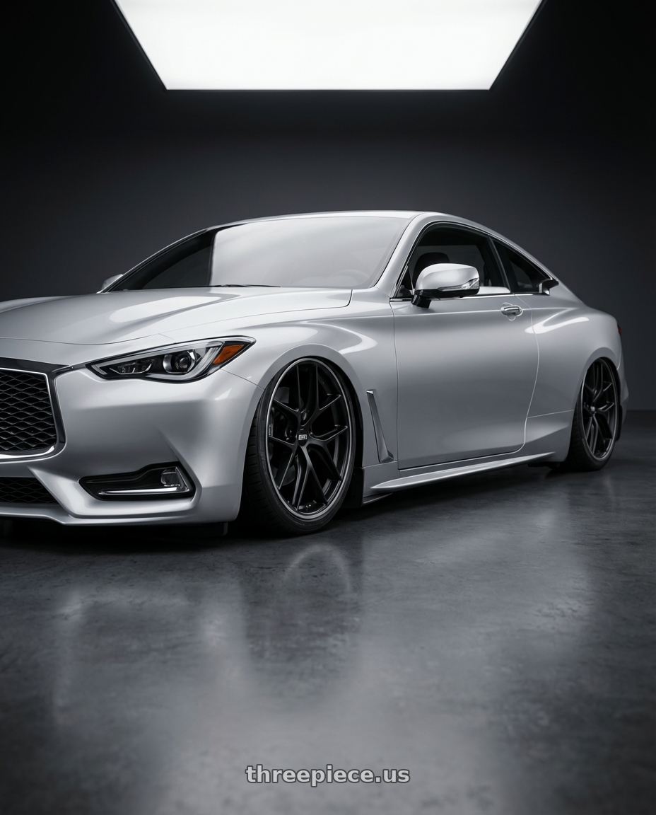 2020 Infiniti Q60 with BBS CC-R 5x114.3 20x10.5+45 Satin Black wheels