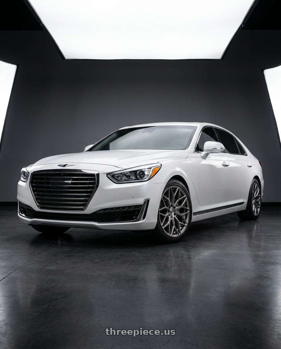 2018 genesis g90 ultimate with Niche 1PC M265 MAZZANTI 5X114.3 20X10.5 +40 ANTHRACITE BRUSHED TINT CLEAR wheels