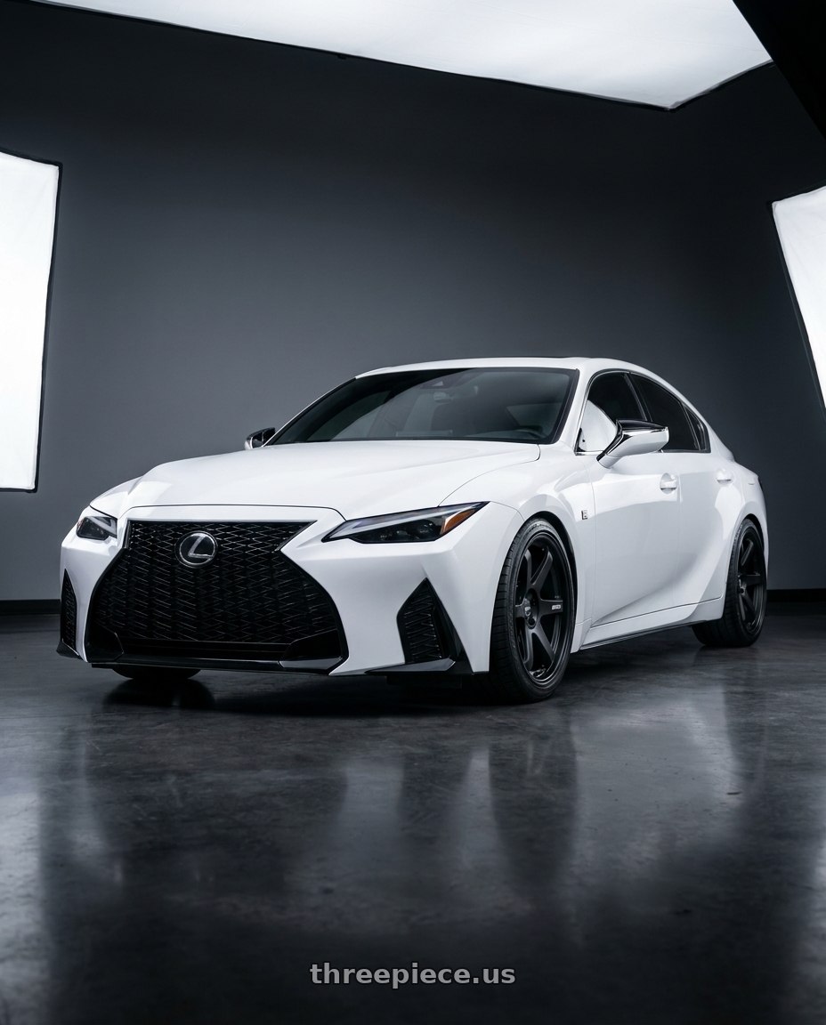 2024 Lexus IS 350 with ESR Wheels APEX SERIES AP6 5x114.3 19x9.5 +22 Matte Black wheels