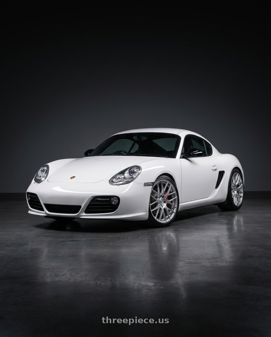 2010 Porsche Cayman 987 2 with Avant Garde Wheels M359 5X120 19x10 +38 Hyper Silver wheels