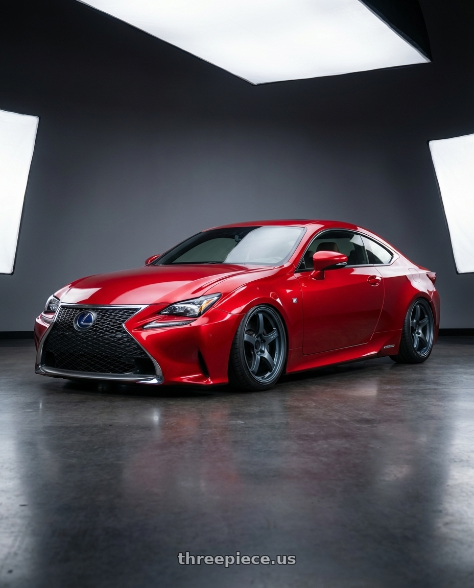 2018 Lexus RC F with Gram Lights 57CR 5x114.3 19x10.5+12 Gunblue II wheels