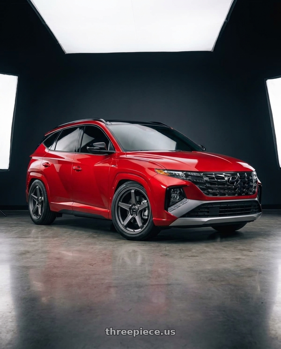 2022 Hyundai Tucson N line with Konig Neoform 5X114.3 19x8.5+43 Matte Grey wheels