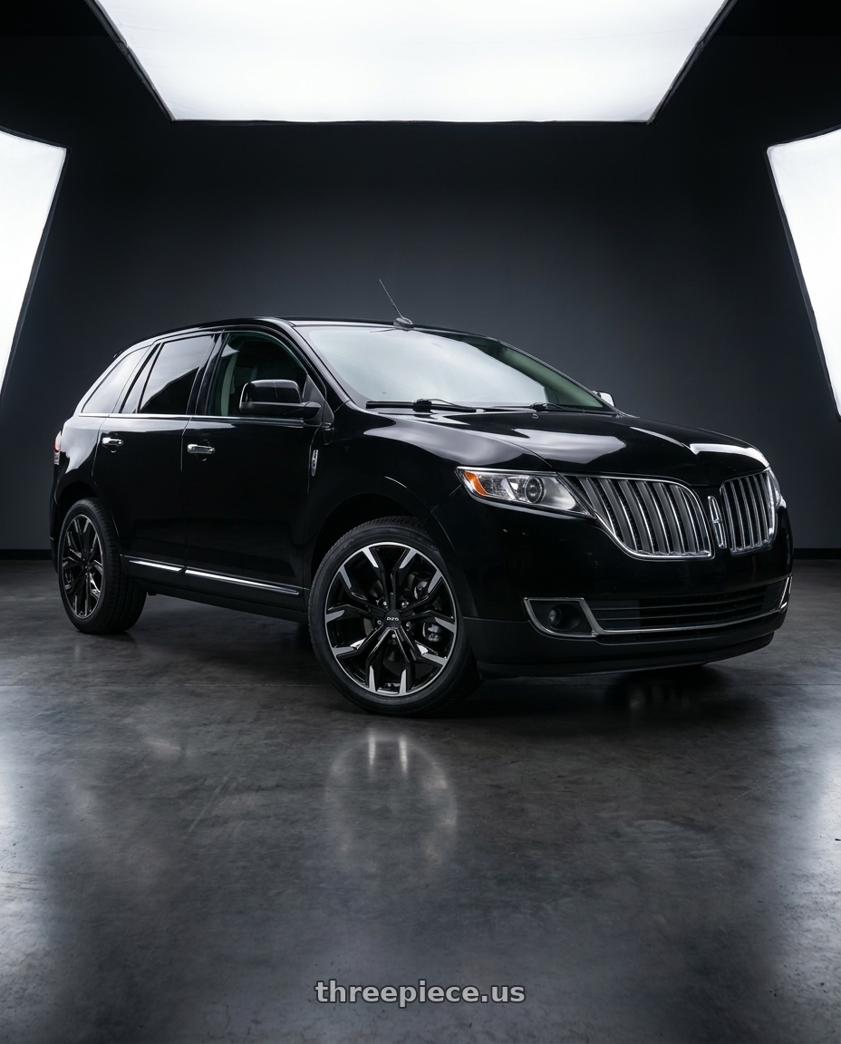 2011 Lincoln MKX limited edition with RTX Venom 5x114.3 20x8 +42 Gloss Black Machined wheels