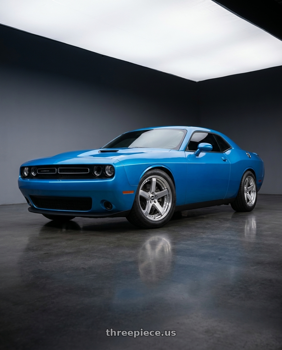 2016 dodge challenger sxt plus with Work Zeast St2 5x115 21x8.5+22 R Disk Transparent Grey Polish wheels